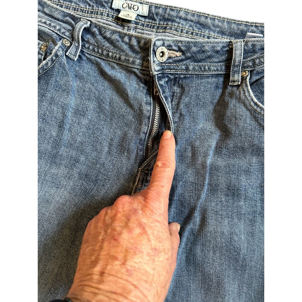 Cato Ladies Jeans Mid Rise Size 14 - Picture 6 of 9